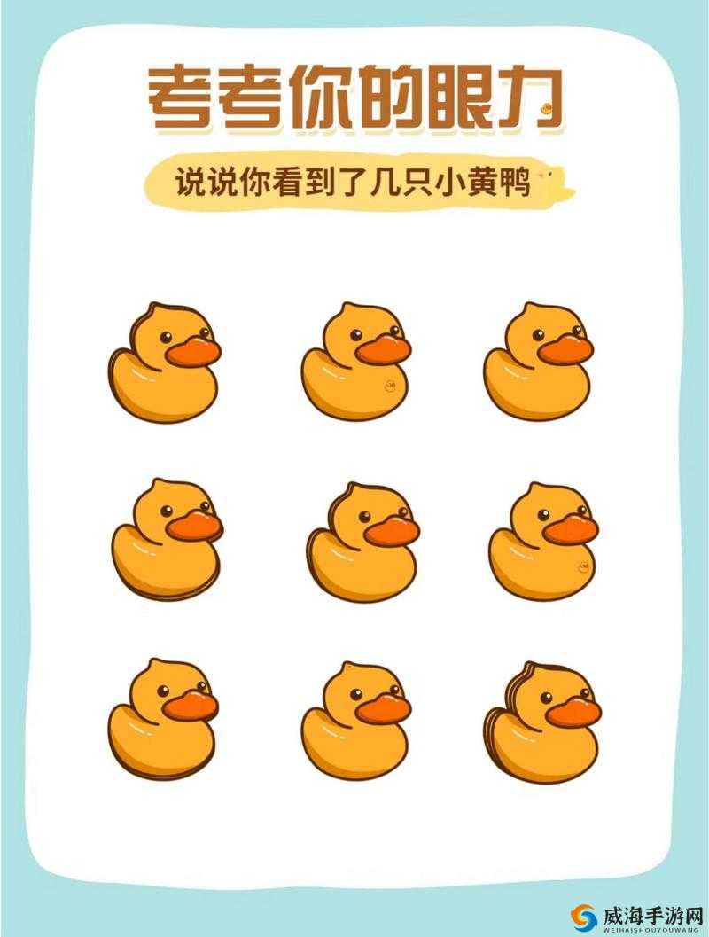 下面有多少只小黄鸭？脑洞大挑战游戏第3关攻略 爆哭后破解的终极答案