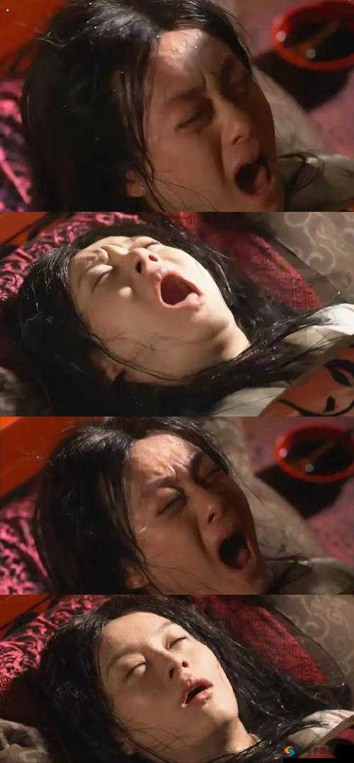 西施流眼泪翻白眼咬铁球照片令人惊叹的独特画面